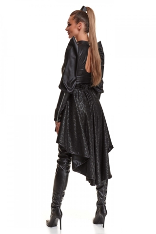 Nederdel fra Demoniq i elastisk øko wetlook med mønster.