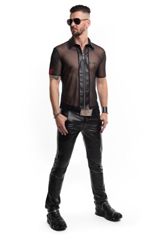 Herre skjorte RMUgo fra Regnes Fetish Planet i gennemsigtigt mesh