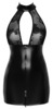 Kjole F266 fra NoirHandmade i wetlook med gennemsigtig tyl til brysterne.