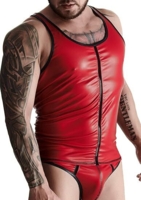 Herre T-shirt / Tanktop i wetlook fra Regnes Fetish Planet